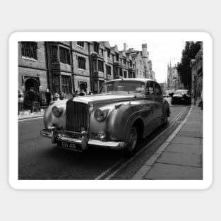 Classic luxurious vintage car in Cambridge, England, UK Sticker